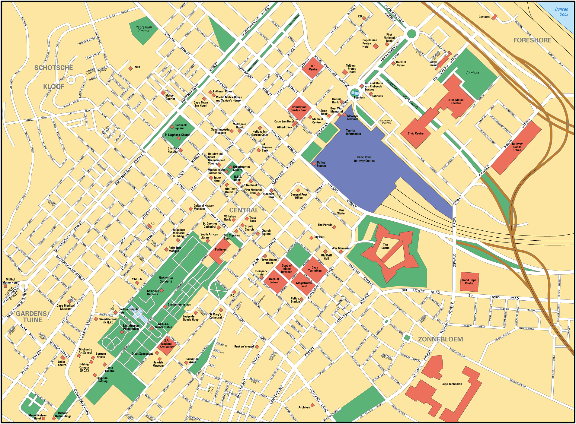 Map of Cape Town