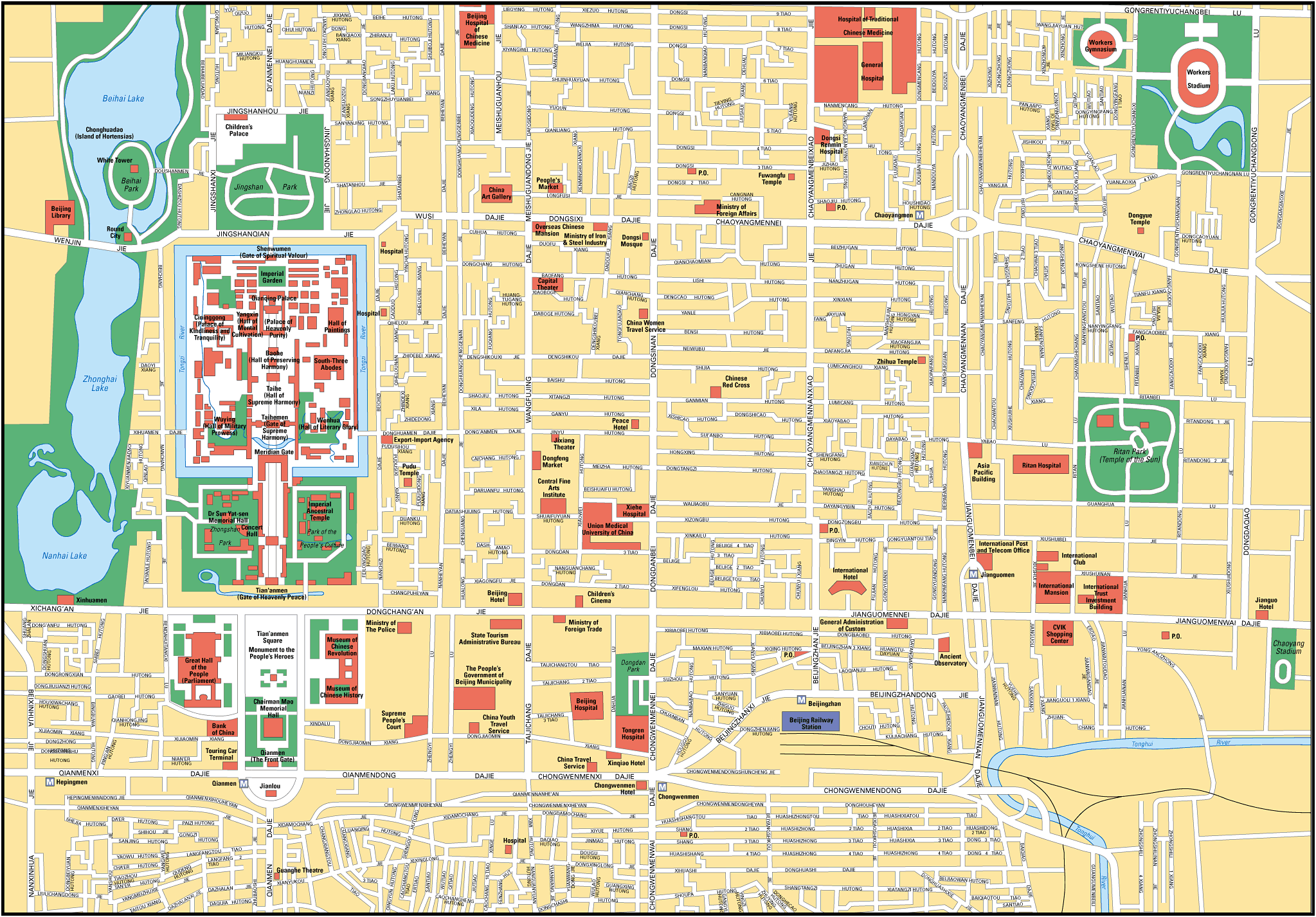 Mapa de Pekín