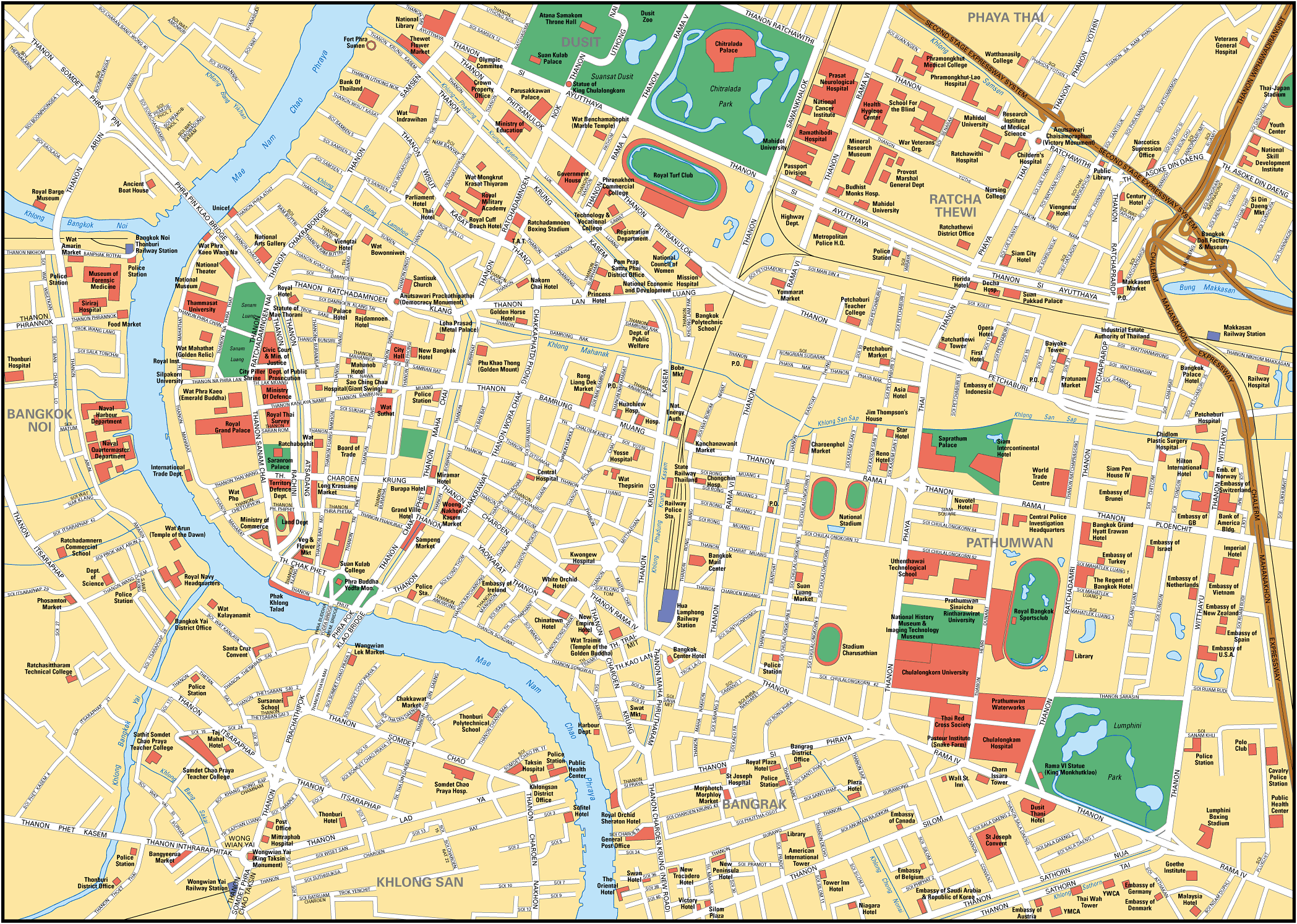 Stadtplan Bangkok