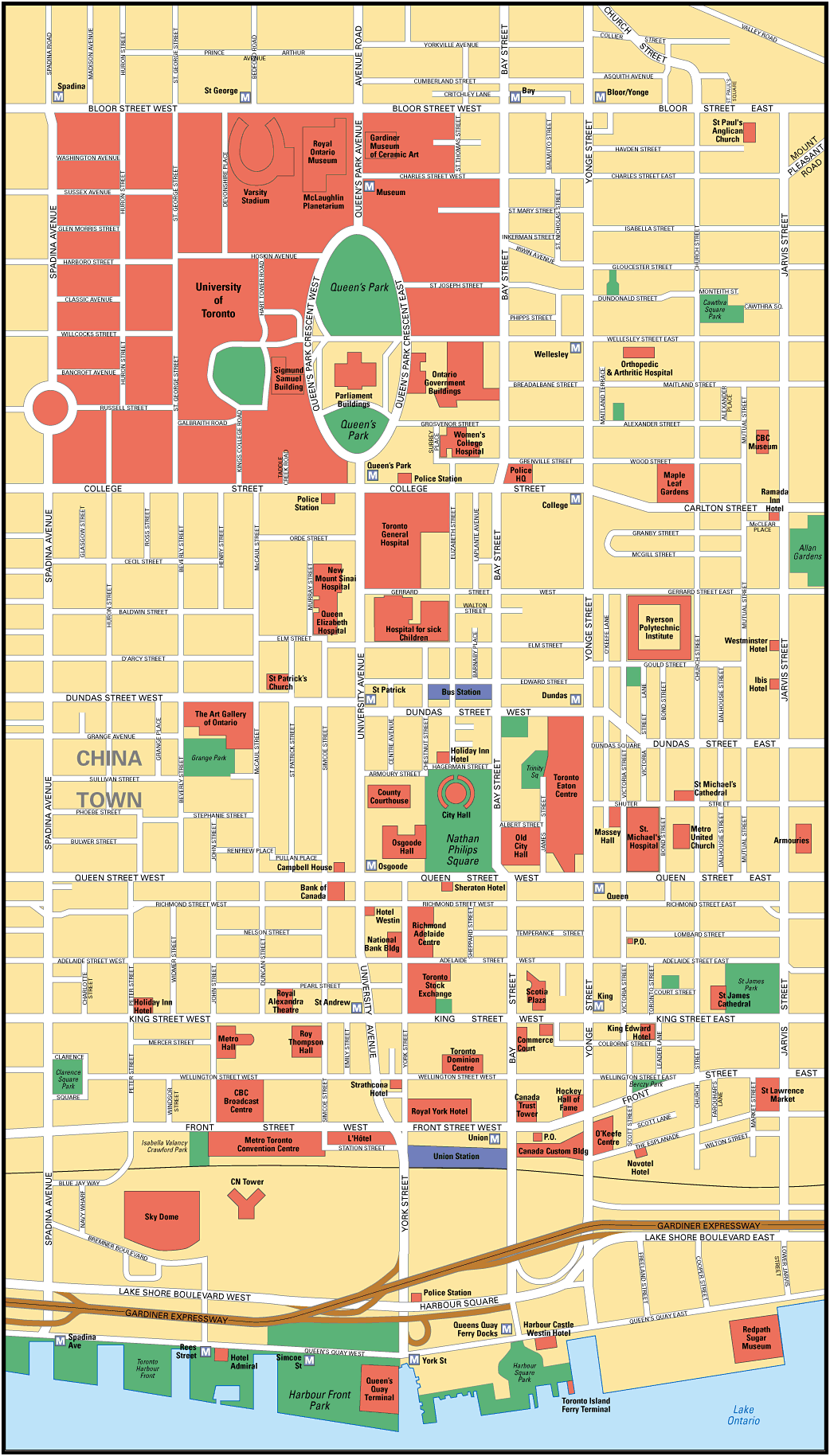 Map of Toronto Map of Toronto