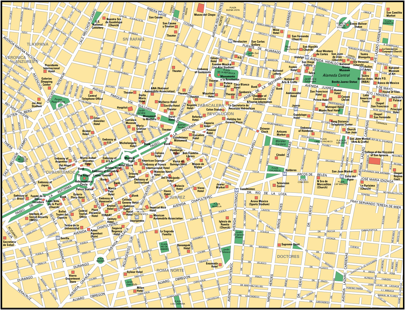 Plan de Mexico | Carte de Mexico