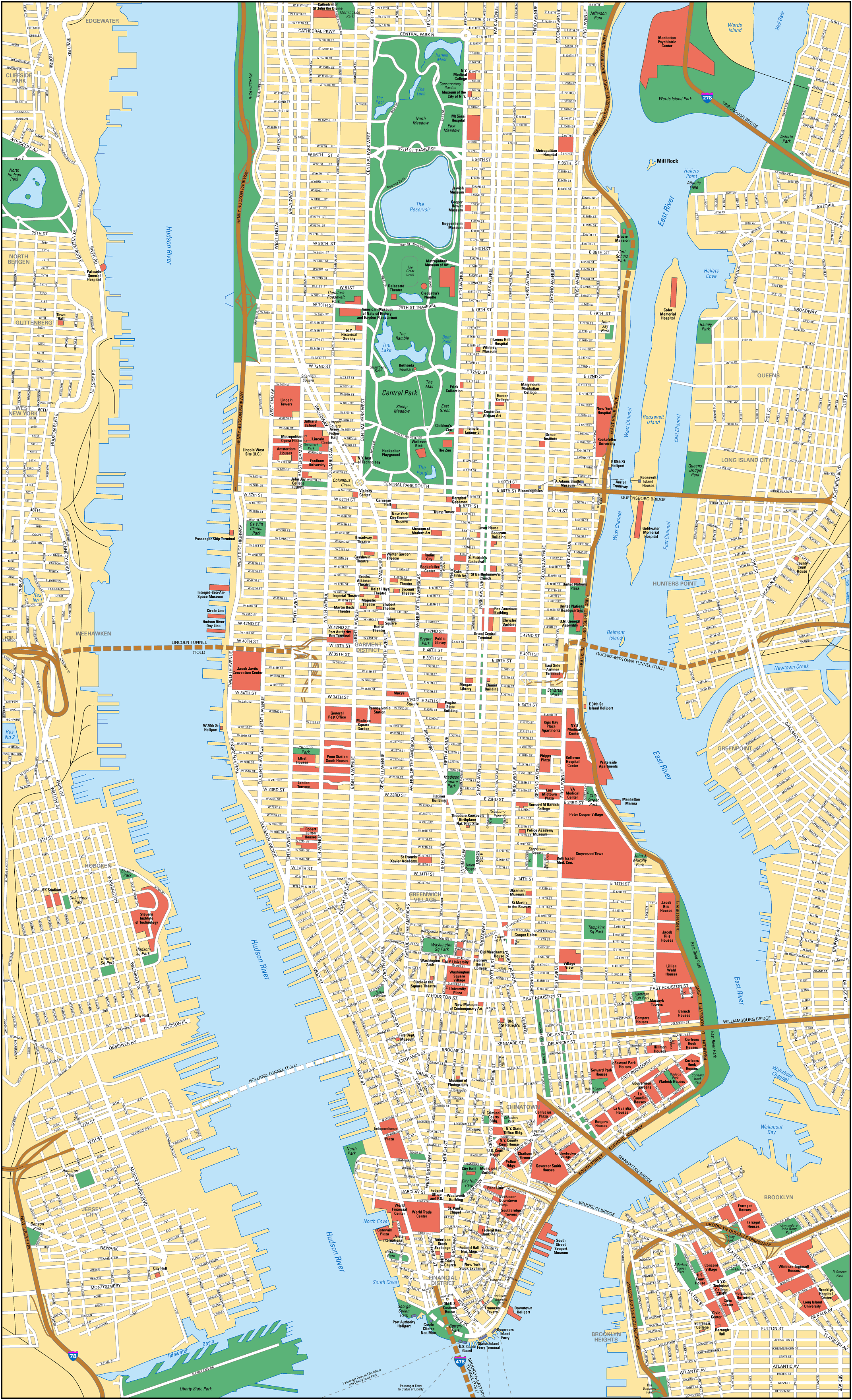 Mapa de Nueva York