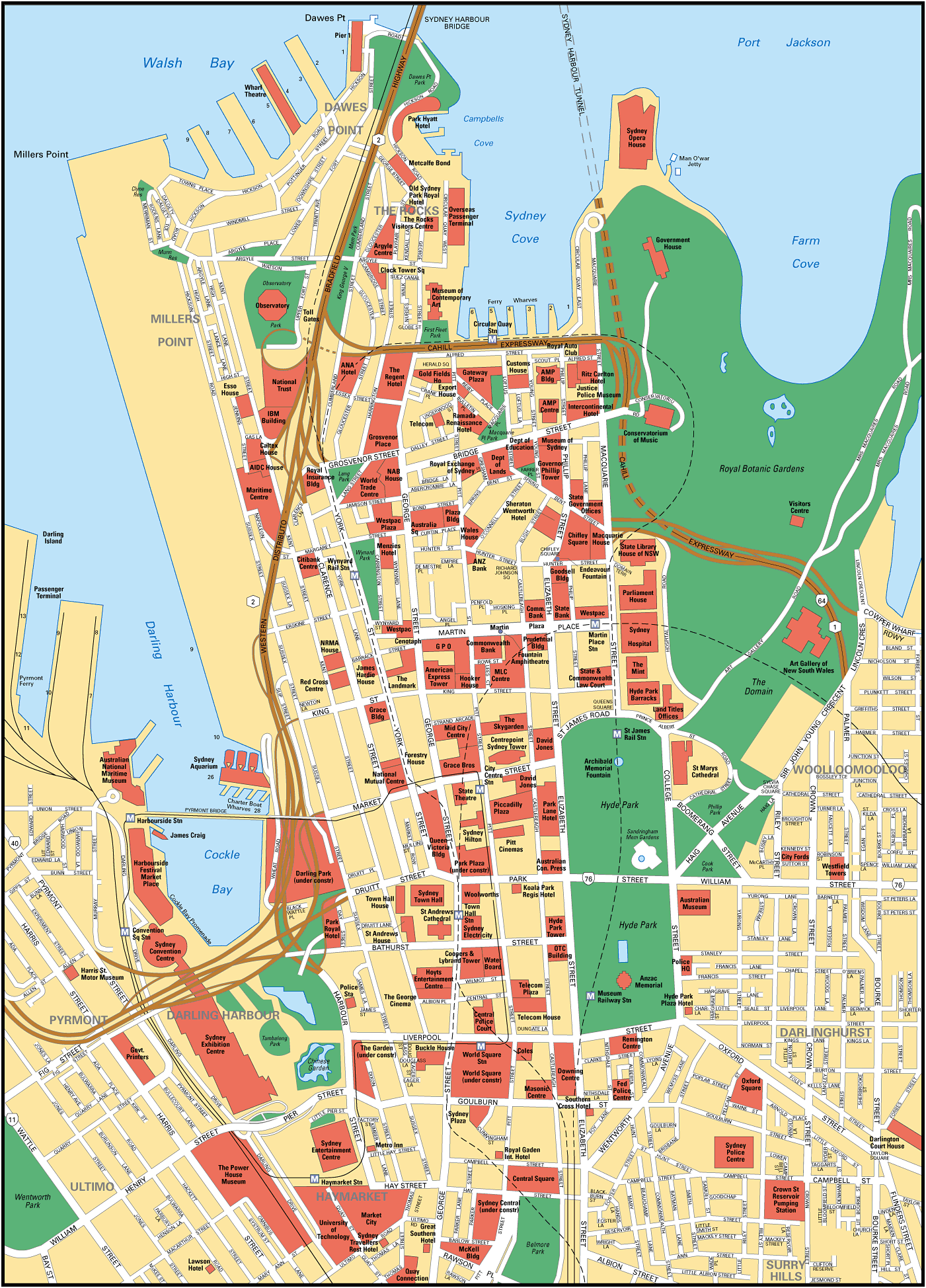 Map of Sydney  YourCityMaps.com