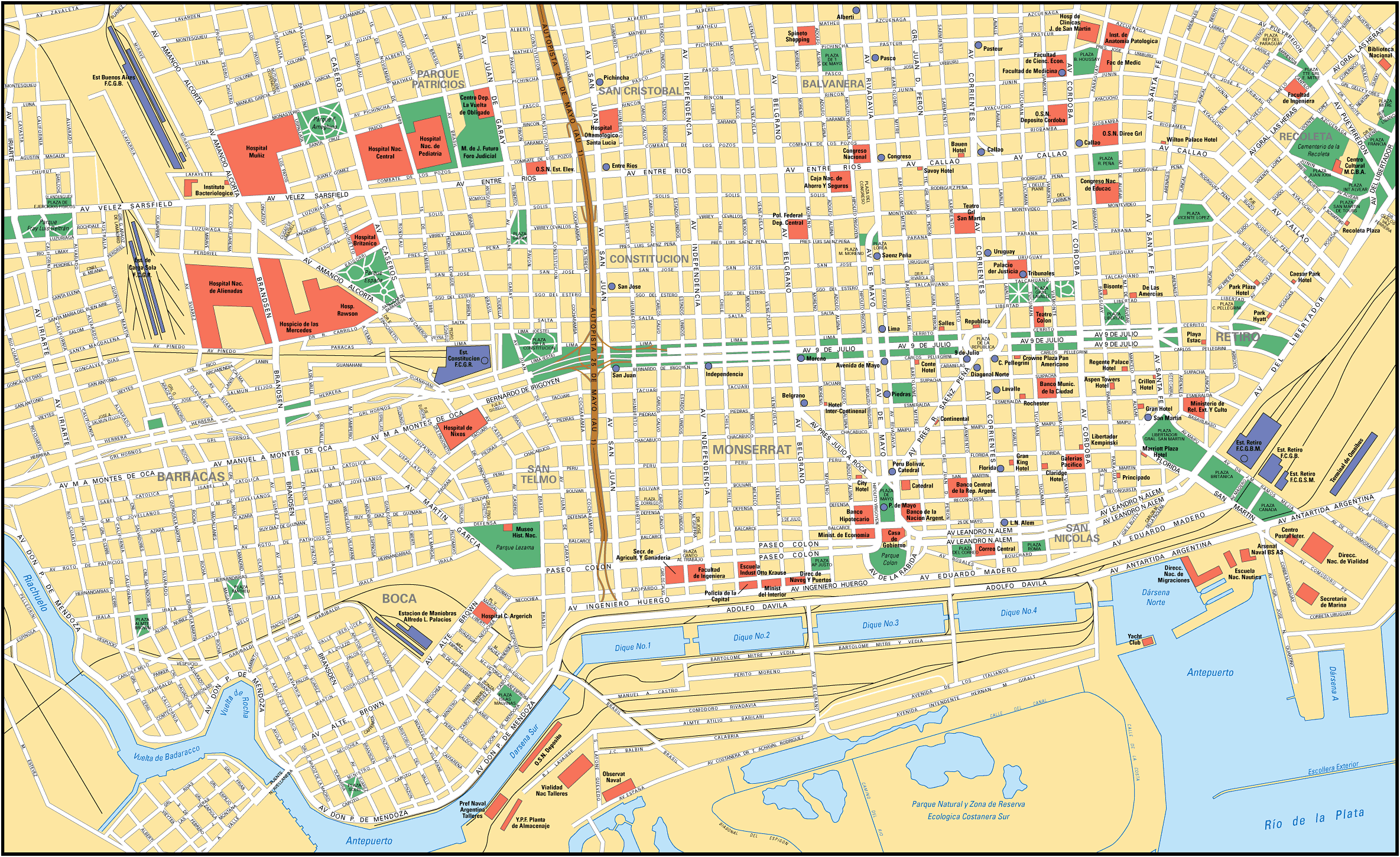 ブエノスアイレス地図